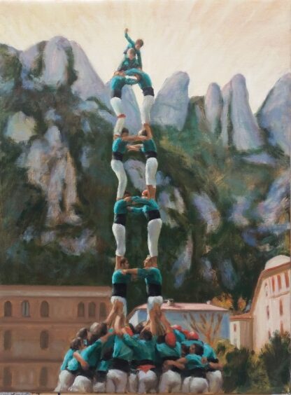 CASTELLERS EN MONTSERRAT