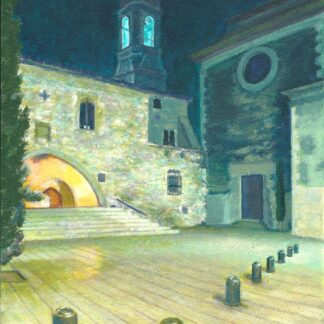 REPRODUCCIÓN 40x30cm "LA GELTRÚ HISTÒRICA NOCTURNA"