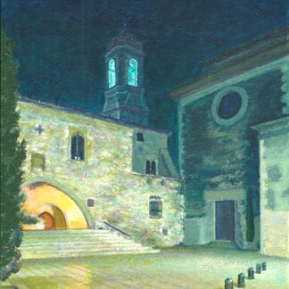 REPRODUCCIÓN 20x20cm "LA GELTRÚ HISTÒRICA NOCTURNA"