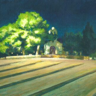 REPRODUCCIÓN 20x20cm "VILANOVA: ERMITA DE SANT JOAN NOCTURNA"