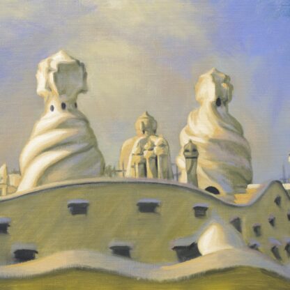 REPRODUCCIÓN 20x20cm "BARCELONA LA PEDRERA TERRAT II"