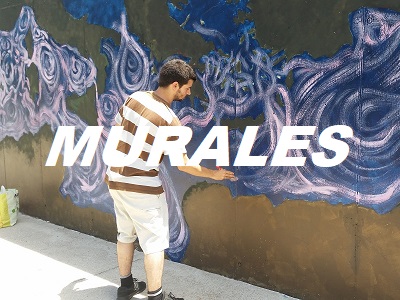 MURALES JULENW PINTADO UN MURAL CON EL MAPA DEL MEDITERRÁNEO